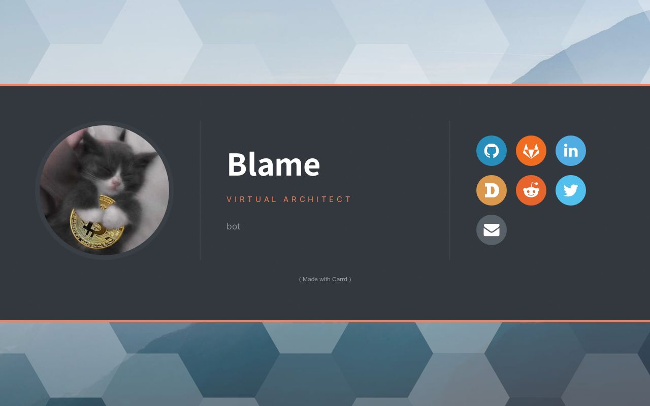 Carrd profile picture for @blames